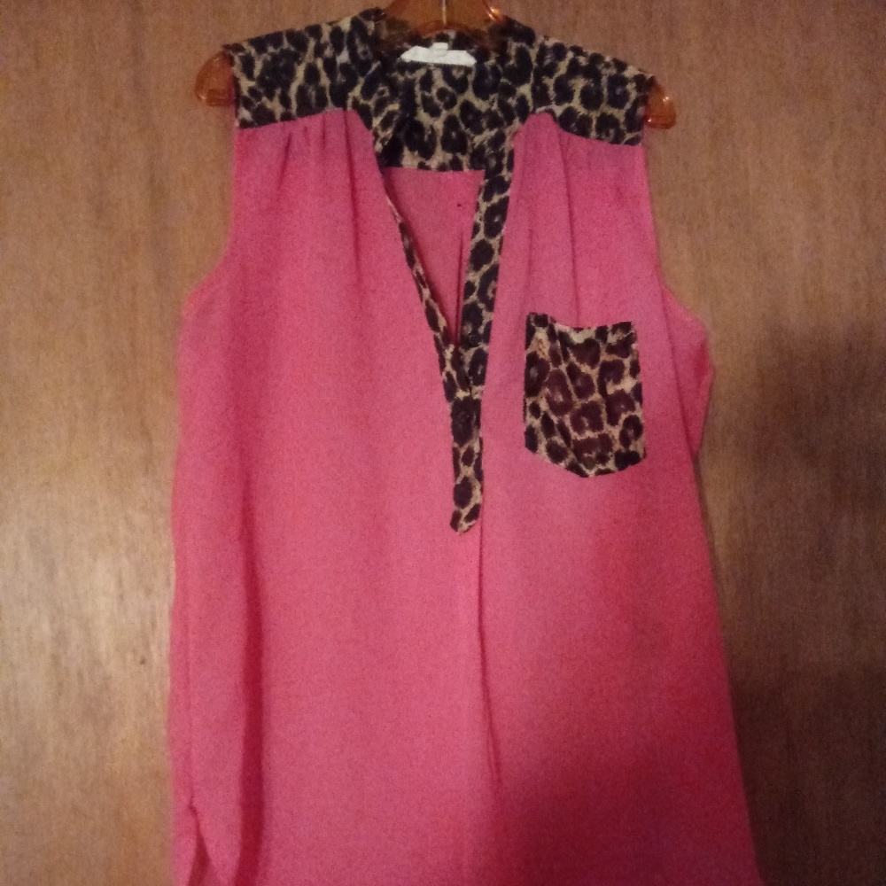 Sheer pink top